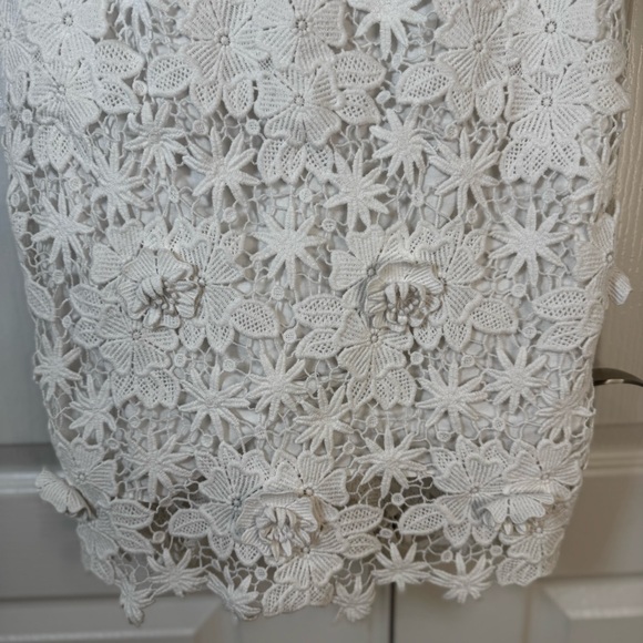 Lilly Pulitzer Marta Resort White Truly Floral Elegant Lace Dress - Picture 4 of 7